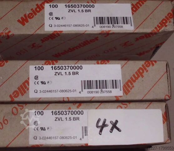 Clamps Weidmüller verschiedene Typen