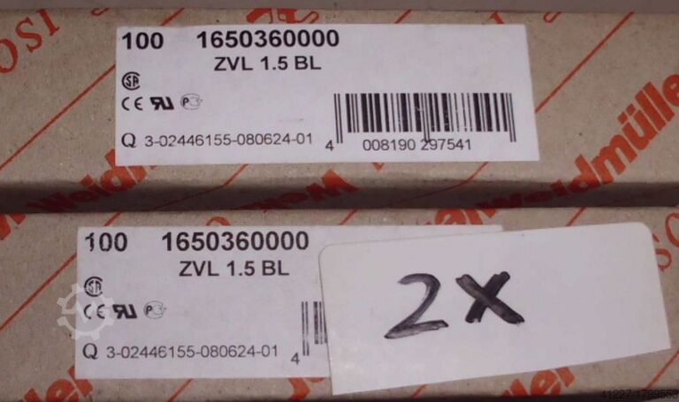 Clamps Weidmüller verschiedene Typen