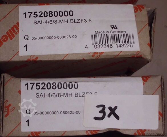 Clamps Weidmüller verschiedene Typen