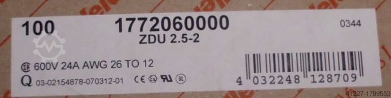 Clamps Weidmüller verschiedene Typen