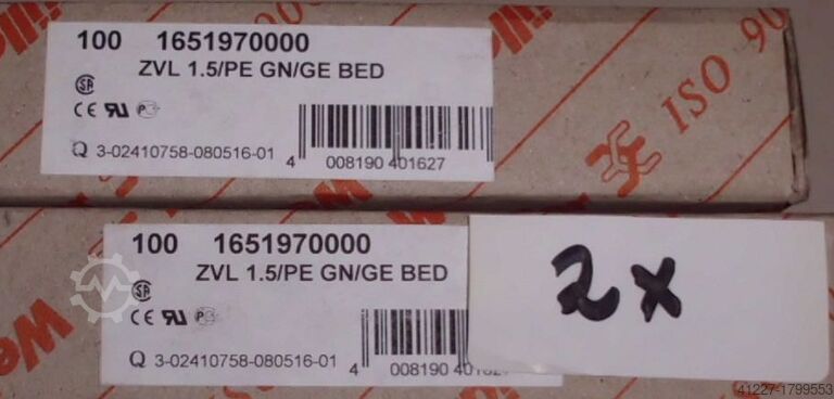 Clamps Weidmüller verschiedene Typen