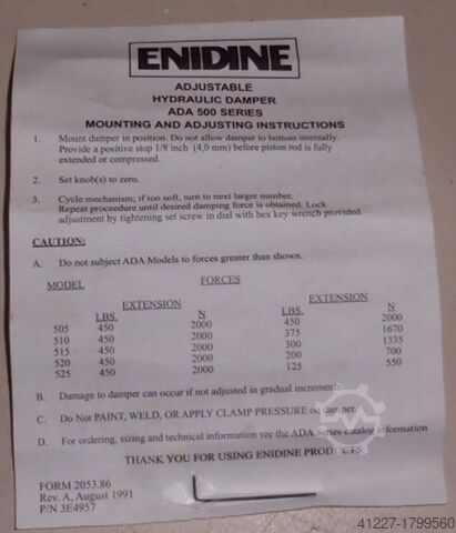 Pneumatikzylinder Enidine SP696605TC