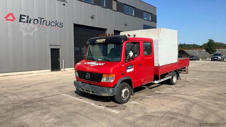 Flatbed Mercedes-Benz Vario 614 (BELGIAN TRUCK / CAMION BELGE / LAMES...