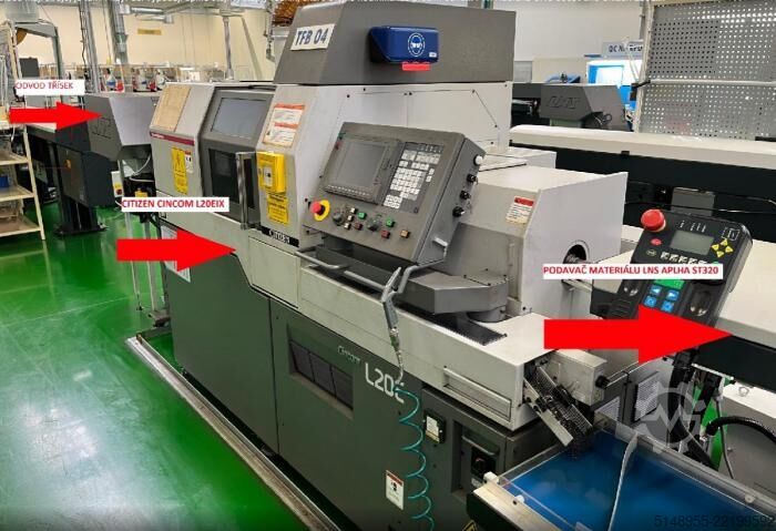 Turning automatic lathe CITIZEN L 20 EIX