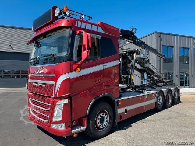 Truck mounted crane VOLVO 8x2*6 Sawo tipper / Hiab X-DUO 102 E-2