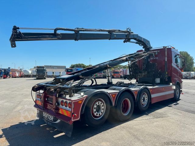 Truck mounted crane VOLVO 8x2*6 Sawo tipper / Hiab X-DUO 102 E-2