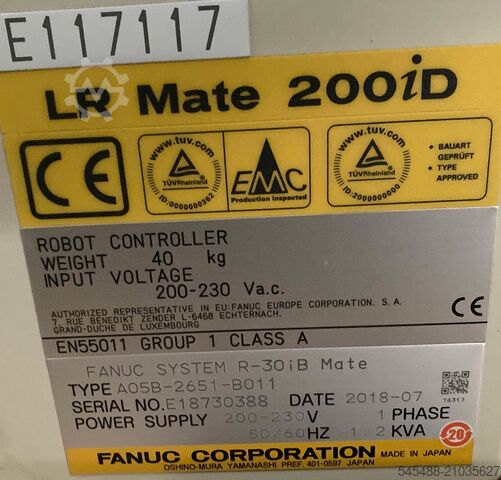 Industrieroboter Fanuc Fanuc Fanuc LR Mate 200iD