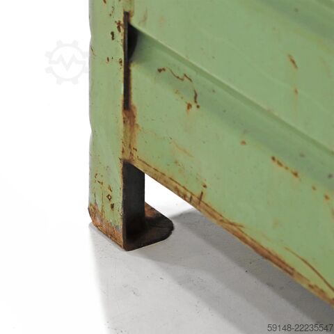 Used Stacking box steel fixed construction with cover, L: 1035, W: 845, H: 670 (mm). Kruizinga 98-1053GB