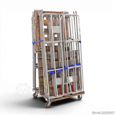 Used 2-Sides clamp fences + 2 nylon tensioning belts , L: 800, W: 720, H: 1680 (mm). Kruizinga 98-3409GB