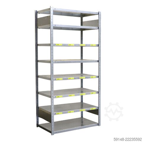 Gebrauchte Fachbodenregale Grundgestell, B: 1055, T: 640, H: 2200 (mm). , B: 1055, T: 640, Kruizinga 98-536GB-S1