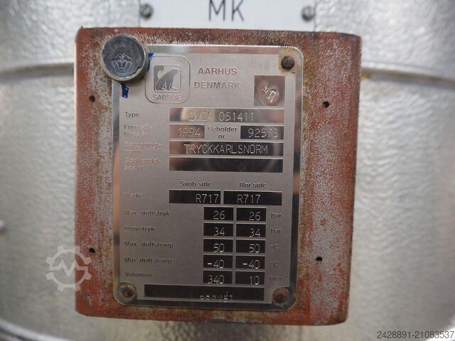 Komplettes Ammoniak-Kühlsystem Retech, Sabroe, Tortmans, Alfa Laval PSH-0820, COSB 411904