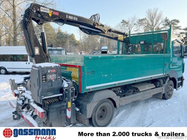 Transporter mit Kipper Mercedes-Benz Atego 818 L 4x2, Kran Hiab X-Duo 078 BS-2, 2x AHK