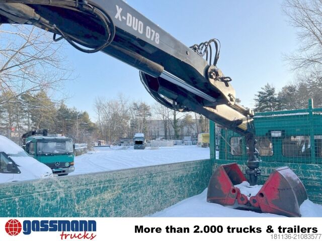 Transporter mit Kipper Mercedes-Benz Atego 818 L 4x2, Kran Hiab X-Duo 078 BS-2, 2x AHK