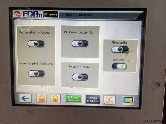 Linear sealing machine for foil pots Pamirex FDPm Linea Pak 4LP