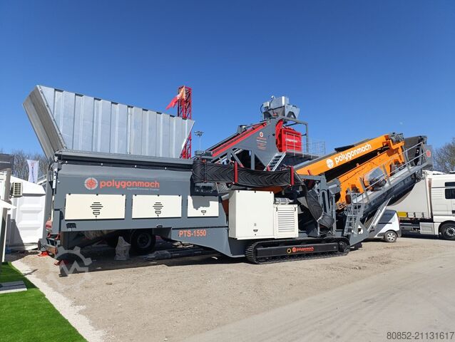 Schuttbrecher Polygonmach PTS155  track screen
