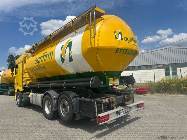 Tanker truck DAF XF 510 6x2-4 / 4 x Kammer /Silo/Heilting 30.000L