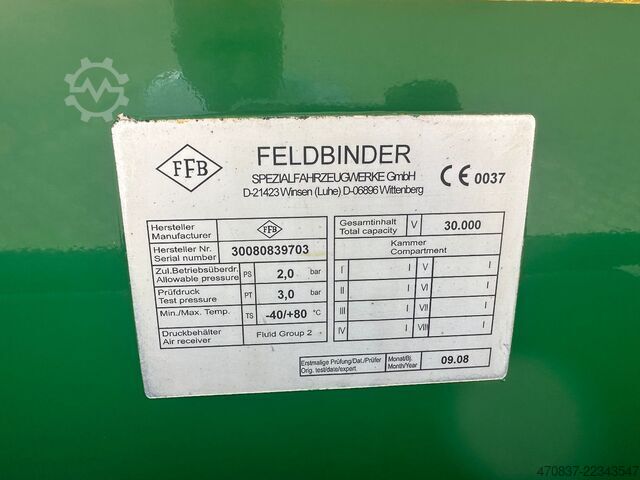 Tanker truck DAF XF 510 6x2-4 / 4 x Kammer /Silo/Heilting 30.000L
