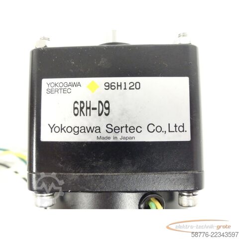 Control unit Yokogawa TM-H6A3PB1NR076 Torque Motor SN:96H105 + 6RH-D9 Getriebe SN:96H120