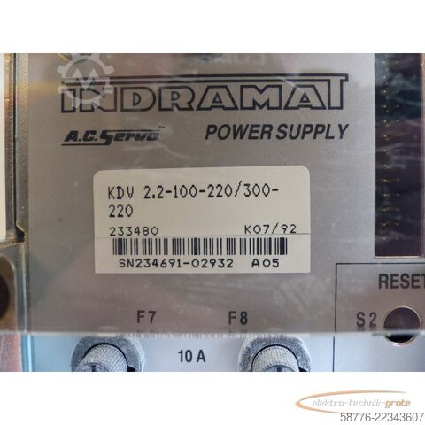 Komponente Indramat KDV 2.2-100-220 / 300-220 SN:234691-02932  !