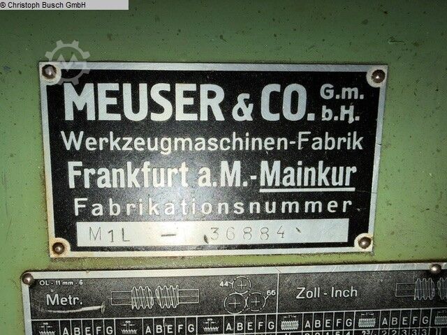 Drehmaschine-konventionell-elektronisch MEUSER M1L