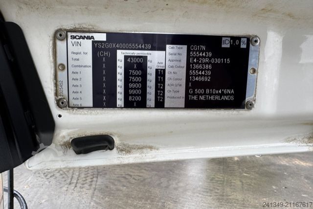 Kipper LKW SCANIA G500 10x4 Dumper 20m3