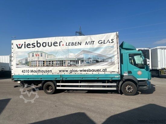 Flatbed truck with tarp VOLVO FL 240 4X2R, PLANE, MANUAL, E4, LADEBORDWAND,