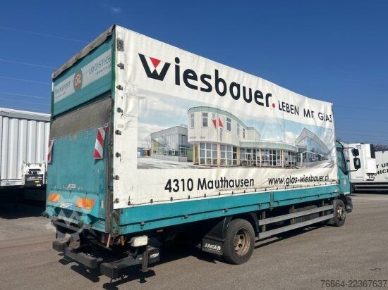 Flatbed truck with tarp VOLVO FL 240 4X2R, PLANE, MANUAL, E4, LADEBORDWAND,