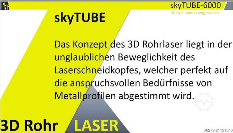 Rohr und Profil Laserschneidmaschine PFEIFER technology & innovation Plauen D skyTUBE Pro 6500  3D RohrLaseranlage 6kW
