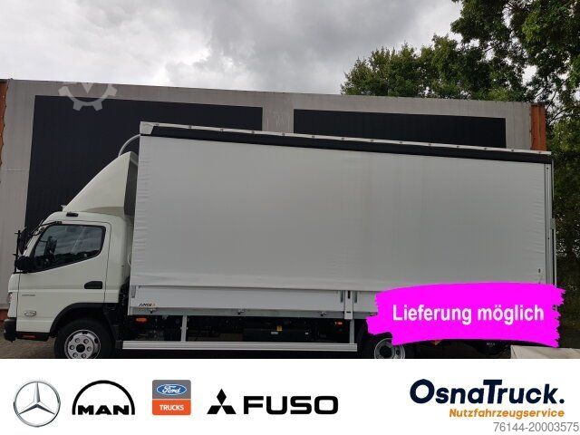 Curtain sider van MITSUBISHI 7C18 Pritsche/Plane/LBW Klima,Schiebeplane