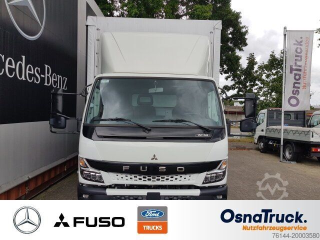 Curtain sider van FUSO 7C18 Pritsche/Plane/LBW Klima,Schiebeplane re+li