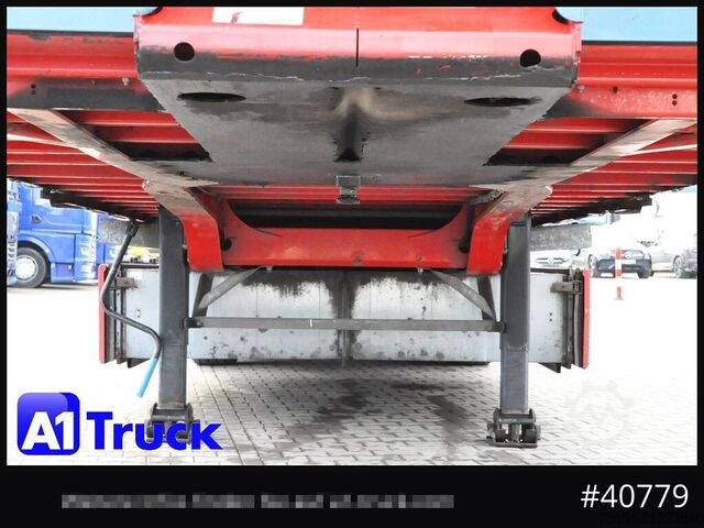 Auflieger mit Pritsche & Plane KRONE SD 27, Papier, Staplerhalterung, Bordwand, Lenkachse