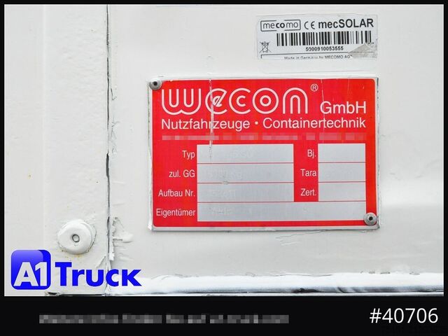 Wechselbrücke mit Pritsche & Plane WECON WPR 745, verzinkt, 2520  innen, Code XL