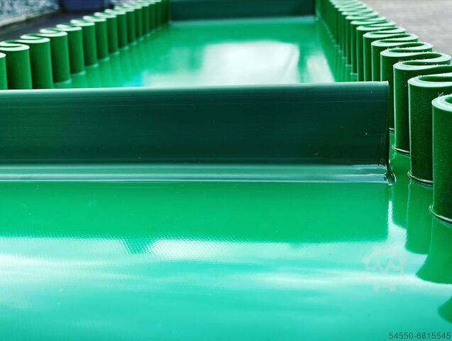 Flat conveyor belt infeed belt discharge die magnetprofis 2022011052