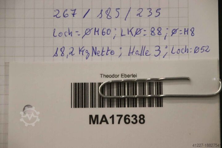 Clamping cylinder Röhm Gamet 267/185/H235 mm