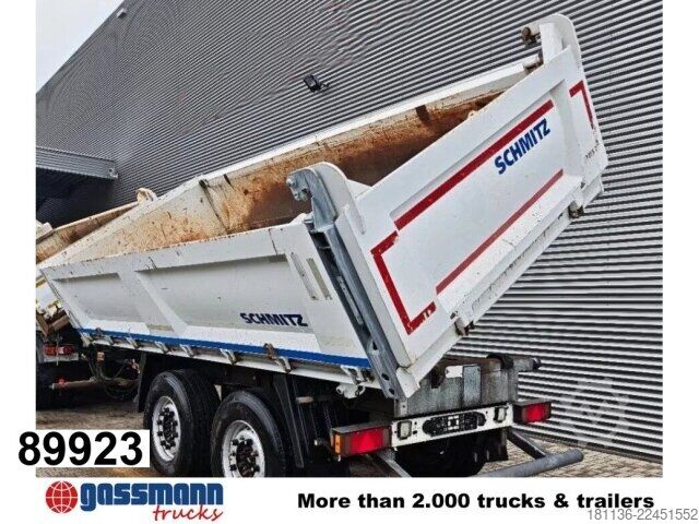 Three-way tipper trailer Schmitz ZKI 18-4.9 Stahlbordwände