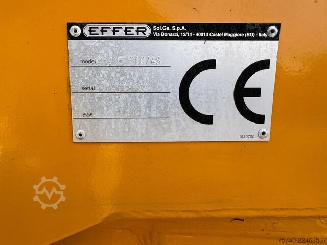 Crane MAN TGS 33.360 + EFFER 210/4S   4 X EXT. +  JIB 2 S...