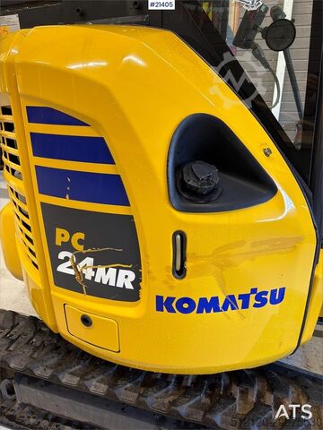 Minibagger Komatsu PC24MR-5 excavator with/ sanding bucket, rototilt,