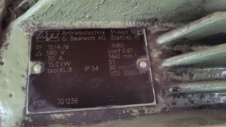 Electric motor with clutch ATB 15 kW