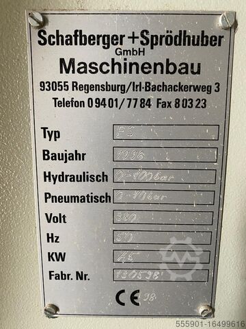 Frame press Schafberger & Sprödhuber FS