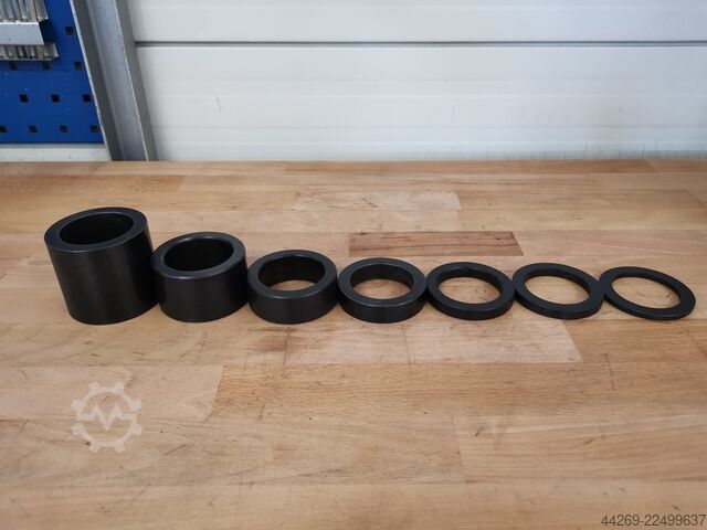 Set of milling arbor spacer rings  