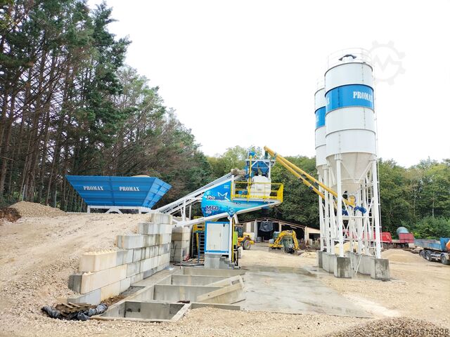 Mobile concrete mixing plant PROMAX Mobile Concrete Mixing Plant 60m3/h