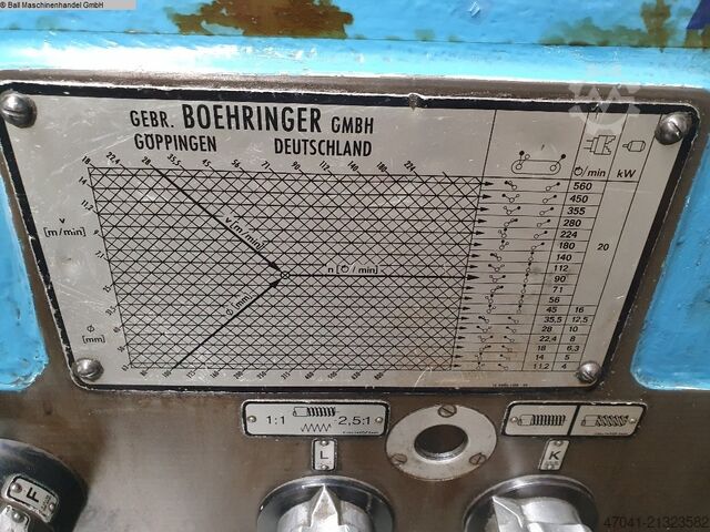 Leit- und Zugspindeldrehmaschine VDF-BOEHRINGER V 6