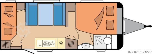 Wohnwagen HOBBY De Luxe 560 KMFe 2000 kg LAST CALL