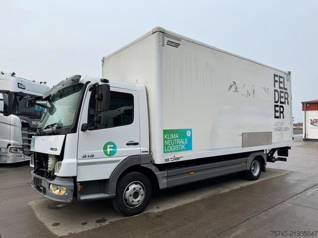 LKW mit Kofferaufbau MERCEDES-BENZ ATEGO 818 * ANFAHUNFALL * MOTOR LÄÜFT *