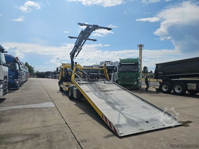 Abschleppwagen MERCEDES-BENZ ATEGO 1527*FASSI KRAN*SCHIEBEPLATEAU*HUBBRILLE