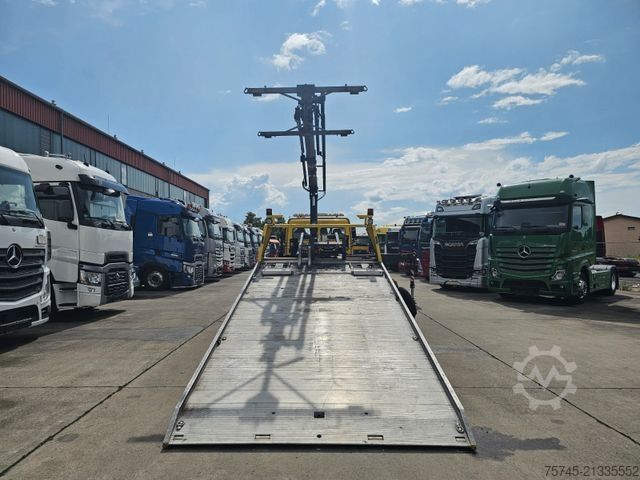 Abschleppwagen MERCEDES-BENZ ATEGO 1527*FASSI KRAN*SCHIEBEPLATEAU*HUBBRILLE