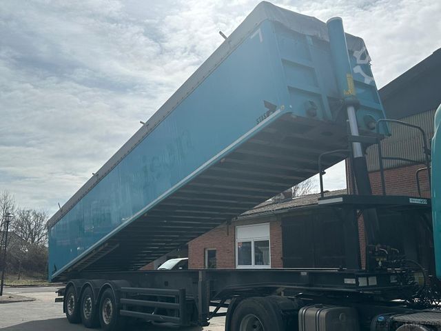 Tipper semitrailer STAS Getreidekippmule ca.55m³ Alufelden SmartBoard