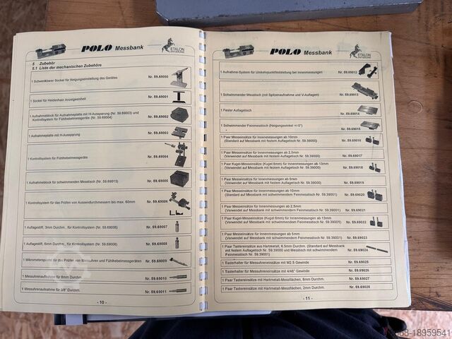 Length measuring device calibration device Tesa Etalon Polo