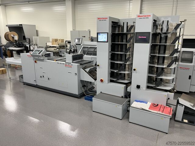 Broschürenfertigungslinie Horizon VAC-600Ha + VAC-600Hc + SPF-200a + FC-200a Booklet Making Line