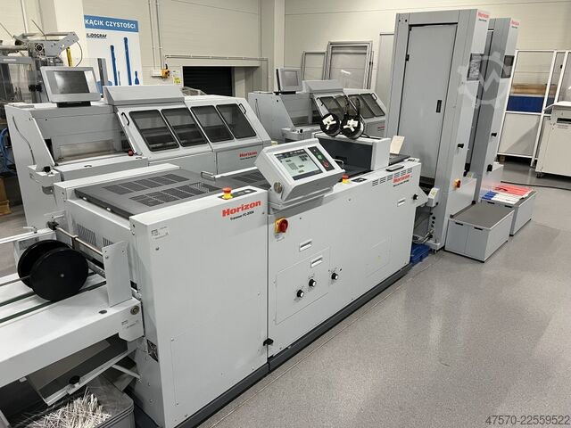 Broschürenfertigungslinie Horizon VAC-600Ha + VAC-600Hc + SPF-200a + FC-200a Booklet Making Line
